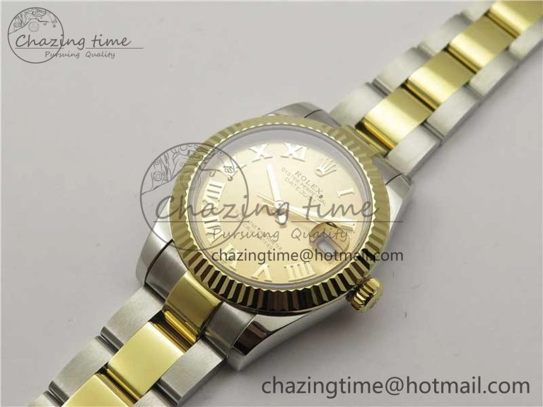 Datejust 31mm 278273 SS YG BP Maker Best Edition Gold Roman Dial on SS YG Oyster Bracelet