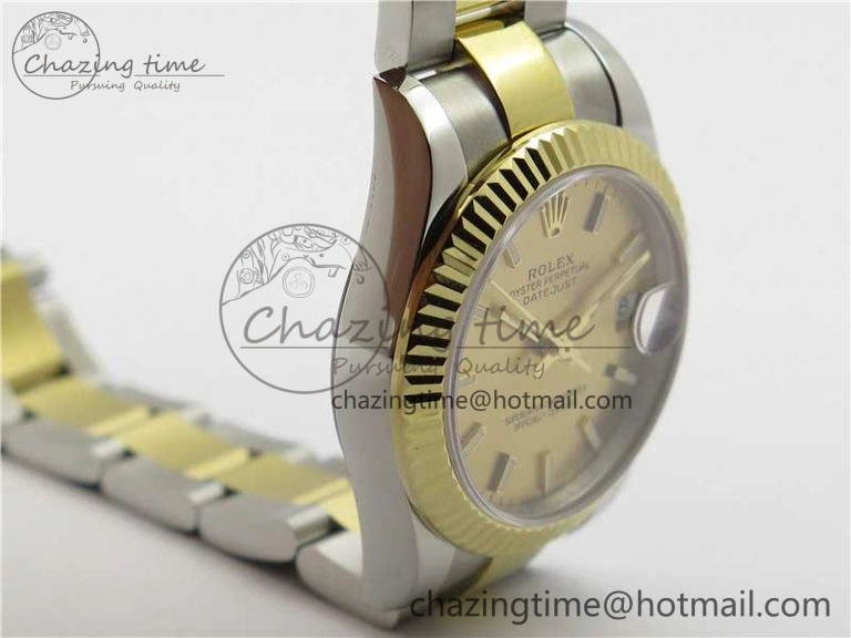 Datejust 31mm 278273 SS YG BP Maker Best Edition Gold Sticks Markers Dial on SS YG Oyster Bracelet
