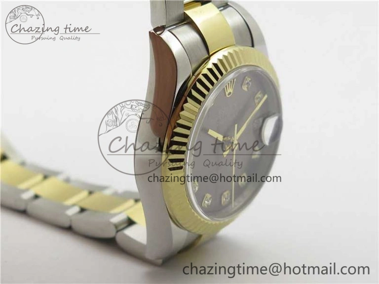 Datejust 31mm 278273 SS YG BP Maker Best Edition Gray Diamonds Dial on SS YG Oyster Bracelet