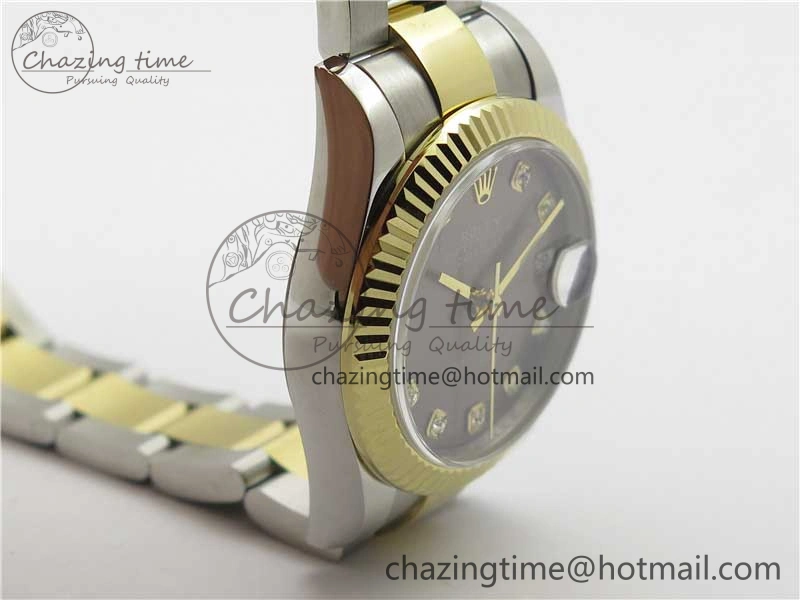 Datejust 31mm 278273 SS YG BP Maker Best Edition Gray Diamonds Dial on SS YG Oyster Bracelet