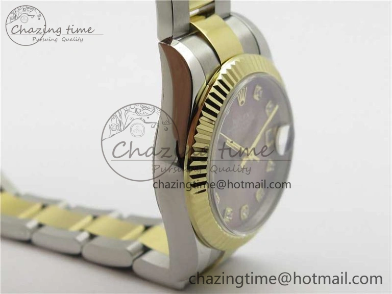 Datejust 31mm 278273 SS YG BP Maker Best Edition Gray MOP Diamonds Dial on SS YG Oyster Bracelet