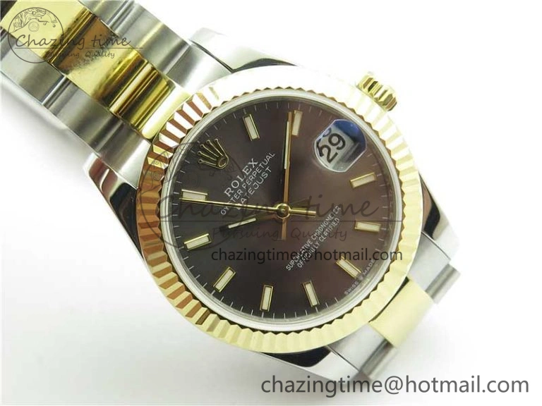 Datejust 31mm 278273 SS YG BP Maker Best Edition Gray Sticks Markers Dial on SS YG Oyster Bracelet