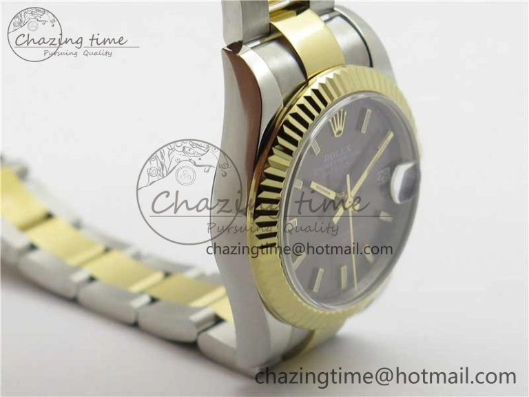 Datejust 31mm 278273 SS YG BP Maker Best Edition Gray Sticks Markers Dial on SS YG Oyster Bracelet