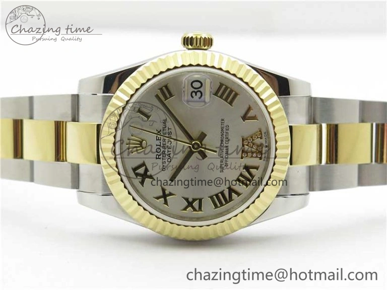 Datejust 31mm 278273 SS YG BP Maker Best Edition Silver Roman Dial on SS YG Oyster Bracelet