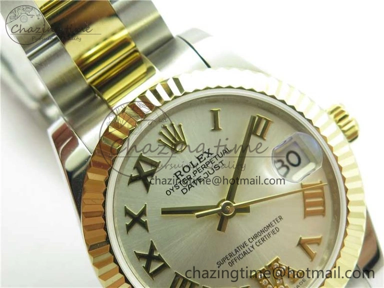 Datejust 31mm 278273 SS YG BP Maker Best Edition Silver Roman Dial on SS YG Oyster Bracelet