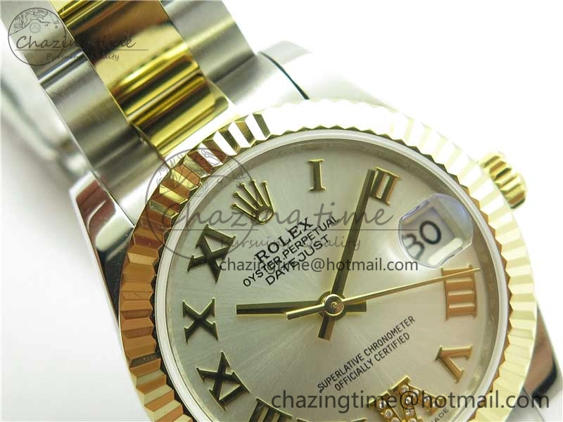 Datejust 31mm 278273 SS YG BP Maker Best Edition Silver Roman Dial on SS YG Oyster Bracelet