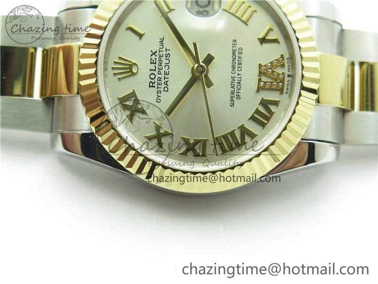 Datejust 31mm 278273 SS YG BP Maker Best Edition Silver Roman Dial on SS YG Oyster Bracelet