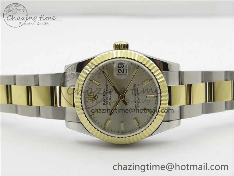 Datejust 31mm 278273 SS YG BP Maker Best Edition Silver Sticks Markers Dial on SS YG Oyster Bracelet