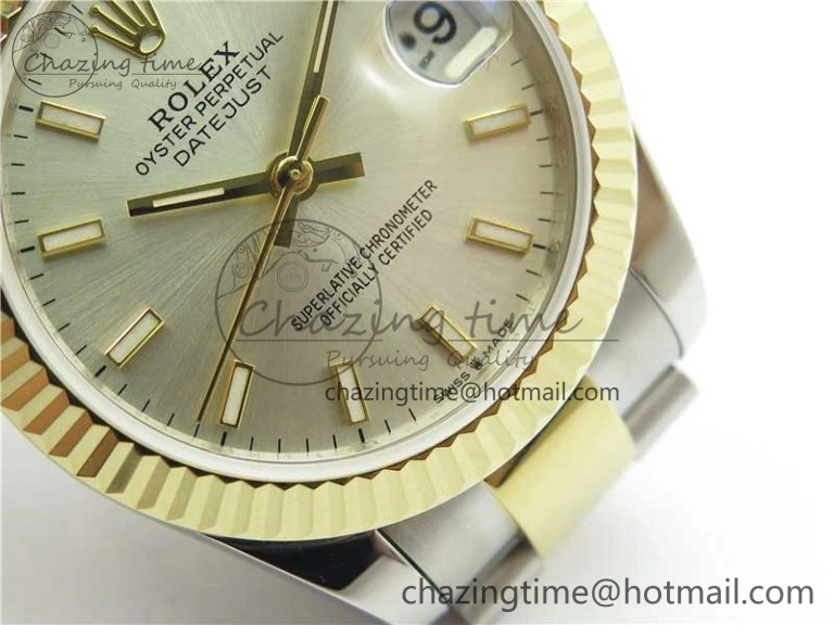 Datejust 31mm 278273 SS YG BP Maker Best Edition Silver Sticks Markers Dial on SS YG Oyster Bracelet