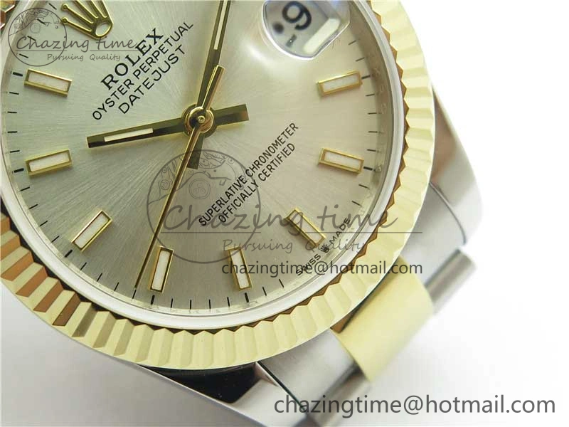 Datejust 31mm 278273 SS YG BP Maker Best Edition Silver Sticks Markers Dial on SS YG Oyster Bracelet