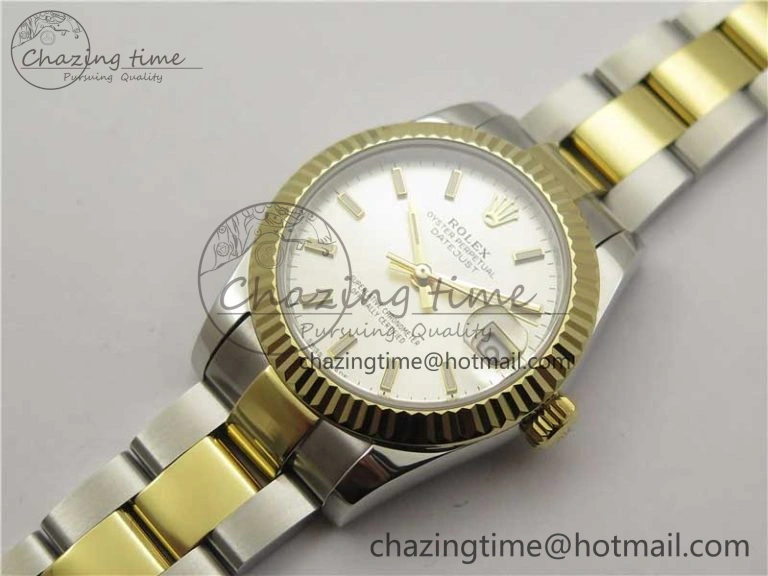 Datejust 31mm 278273 SS YG BP Maker Best Edition Silver Sticks Markers Dial on SS YG Oyster Bracelet