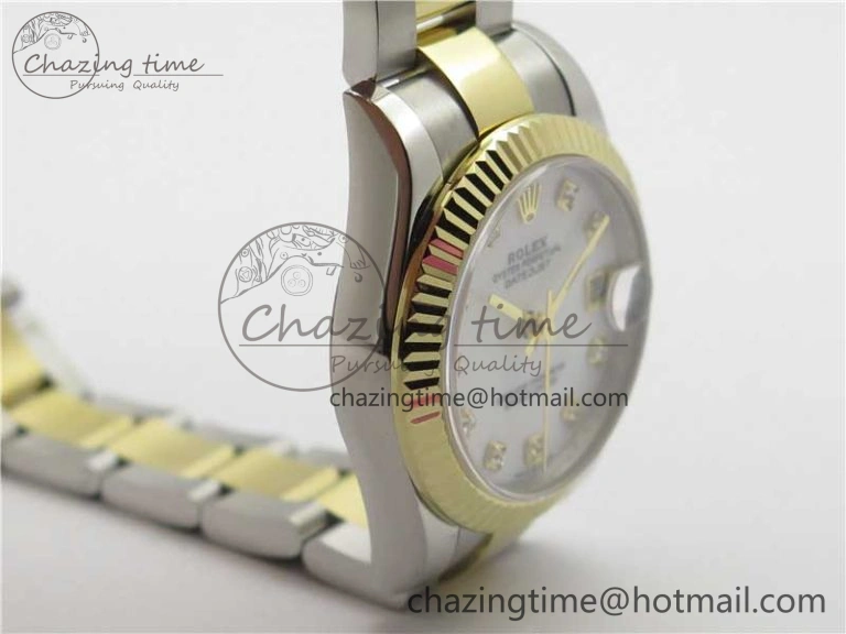 Datejust 31mm 278273 SS YG BP Maker Best Edition White MOP Diamonds Dial on SS YG Oyster Bracelet