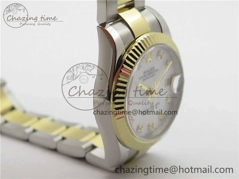 Datejust 31mm 278273 SS YG BP Maker Best Edition White MOP Diamonds Dial on SS YG Oyster Bracelet