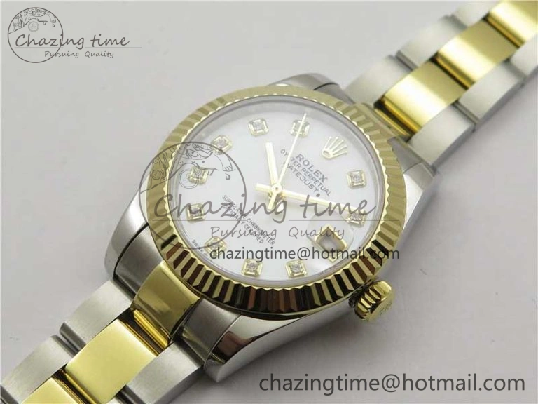 Datejust 31mm 278273 SS YG BP Maker Best Edition White MOP Diamonds Dial on SS YG Oyster Bracelet