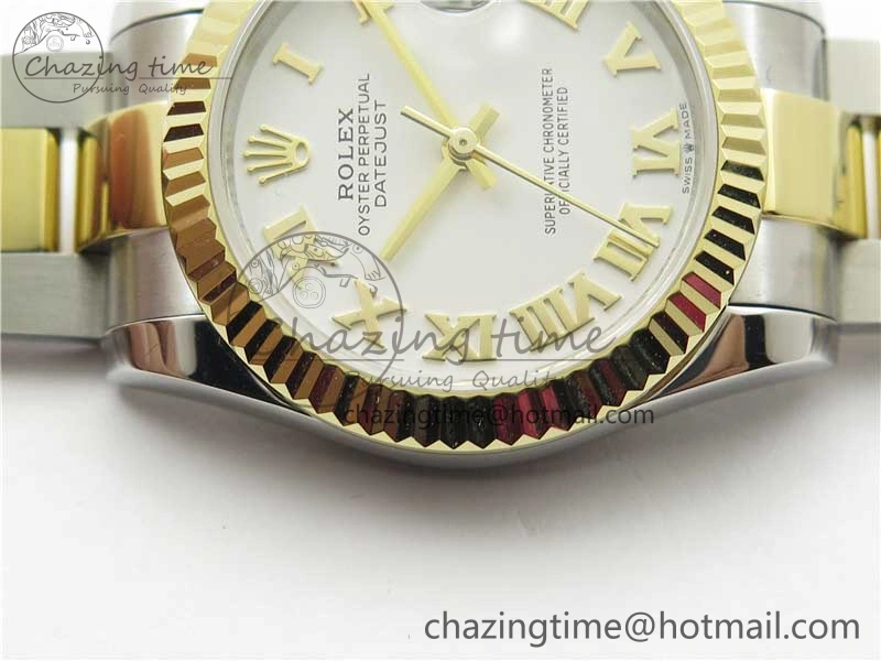 Datejust 31mm 278273 SS YG BP Maker Best Edition White Roman Dial on SS YG Oyster Bracelet