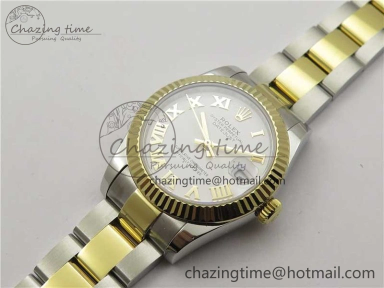 Datejust 31mm 278273 SS YG BP Maker Best Edition White Roman Dial on SS YG Oyster Bracelet