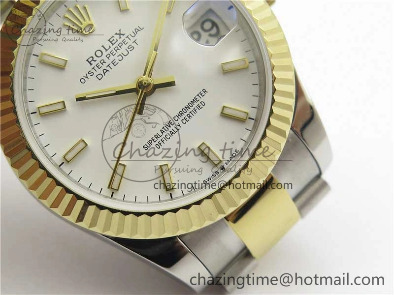 Datejust 31mm 278273 SS YG BP Maker Best Edition White Sticks Markers Dial on SS YG Oyster Bracelet
