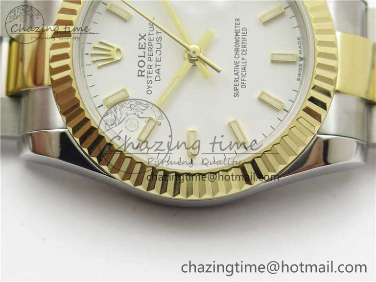 Datejust 31mm 278273 SS YG BP Maker Best Edition White Sticks Markers Dial on SS YG Oyster Bracelet