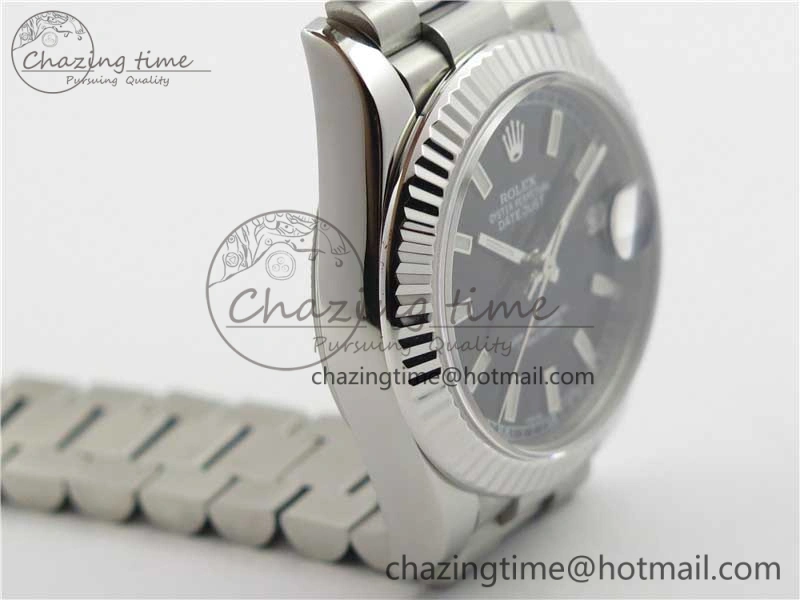 Datejust 31mm 278275 SS BP Maker Best Edition Black Stick Markers Dial on SS President Bracelet