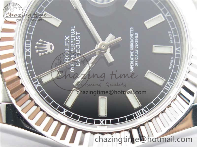 Datejust 31mm 278275 SS BP Maker Best Edition Black Stick Markers Dial on SS President Bracelet