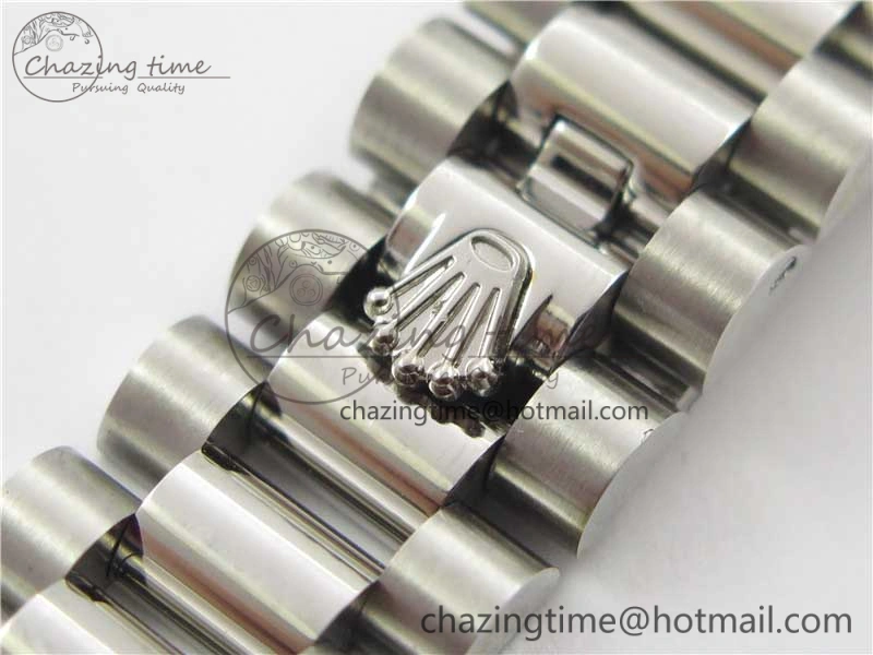 Datejust 31mm 278275 SS BP Maker Best Edition Gray Crystals Markers Dial on SS President Bracelet