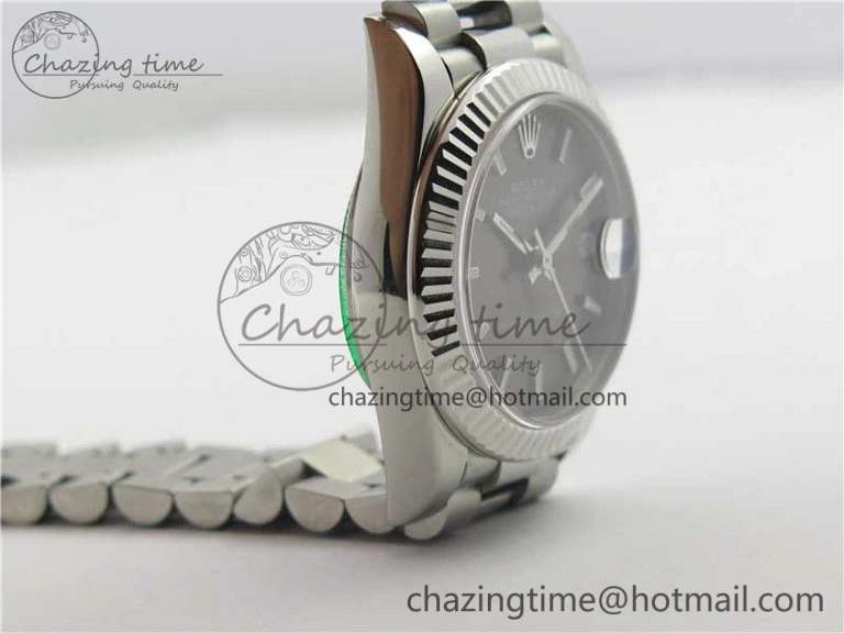 Datejust 31mm 278275 SS BP Maker Best Edition Gray Stick Markers Dial on SS President Bracelet