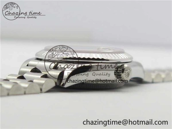 Datejust 31mm 278275 SS BP Maker Best Edition Purple Roman Dial Crystal @6 on SS President Bracelet