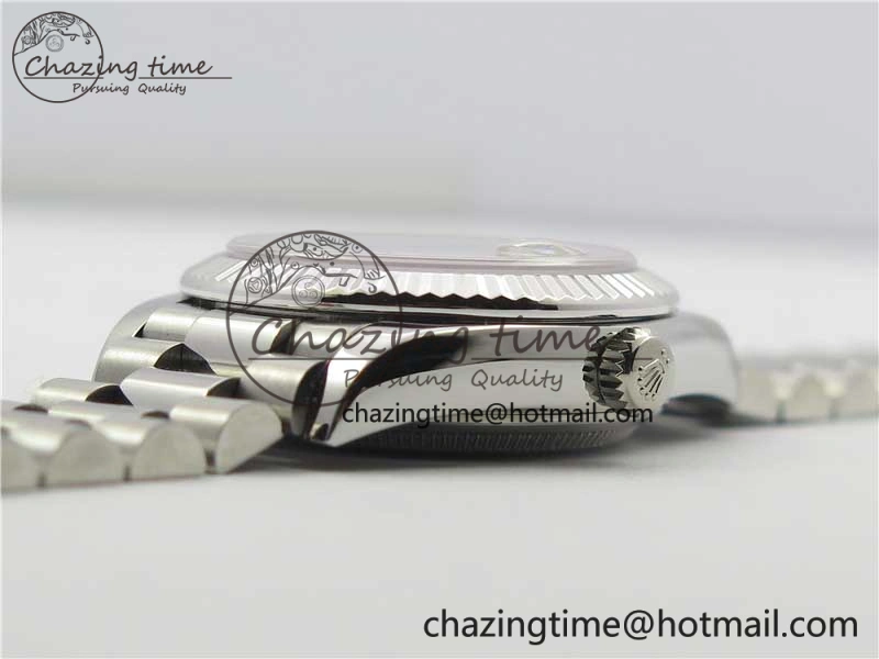 Datejust 31mm 278275 SS BP Maker Best Edition Purple Roman Dial Crystal @6 on SS President Bracelet