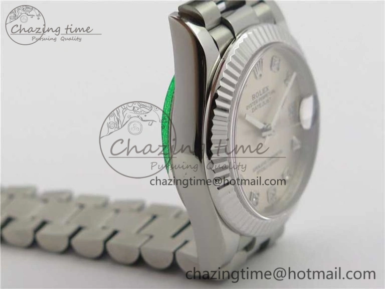 Datejust 31mm 278275 SS BP Maker Best Edition Silver Crystals Markers Dial on SS President Bracelet
