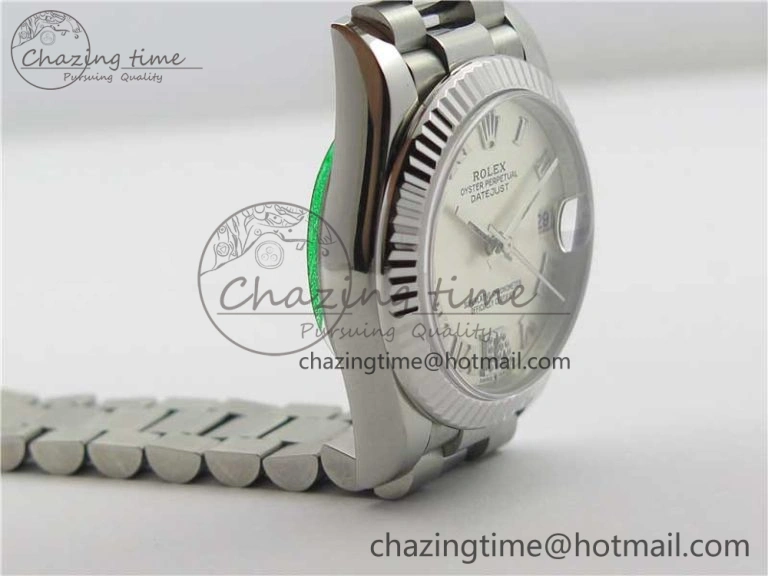 Datejust 31mm 278275 SS BP Maker Best Edition Silver Roman Dial Crystal @6 on SS President Bracelet