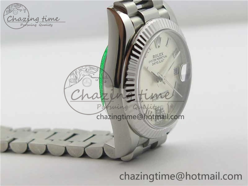 Datejust 31mm 278275 SS BP Maker Best Edition Silver Roman Dial Crystal @6 on SS President Bracelet