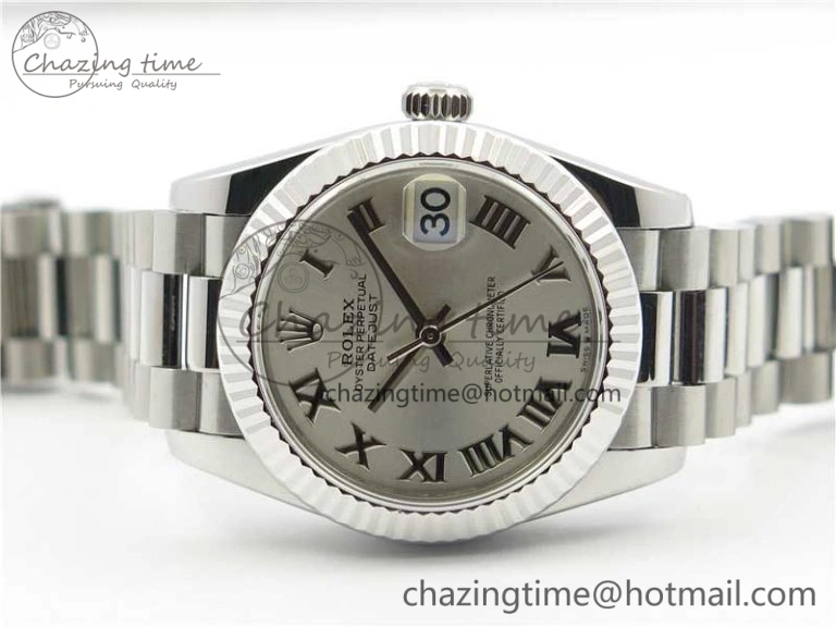 Datejust 31mm 278275 SS BP Maker Best Edition Silver Roman Dial on SS President Bracelet