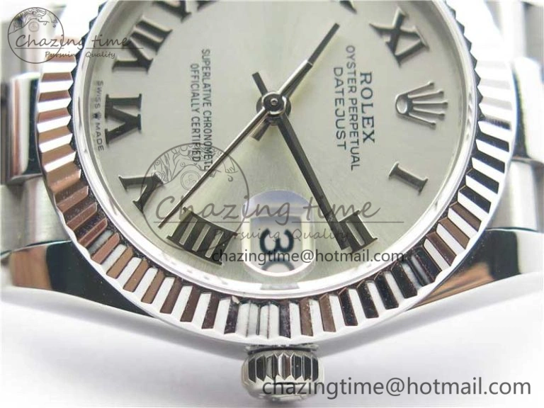 Datejust 31mm 278275 SS BP Maker Best Edition Silver Roman Dial on SS President Bracelet