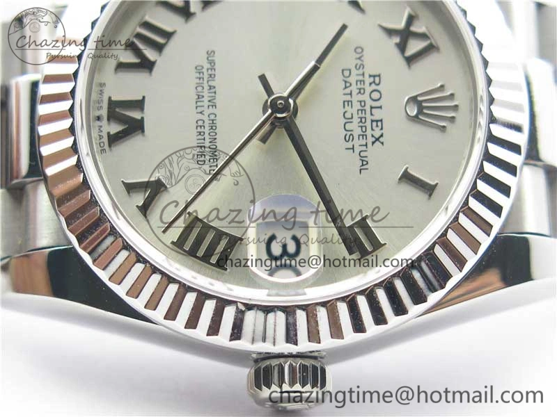 Datejust 31mm 278275 SS BP Maker Best Edition Silver Roman Dial on SS President Bracelet