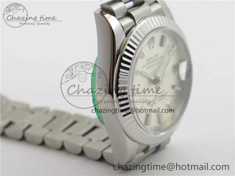 Datejust 31mm 278275 SS BP Maker Best Edition Silver Stick Markers Dial on SS President Bracelet