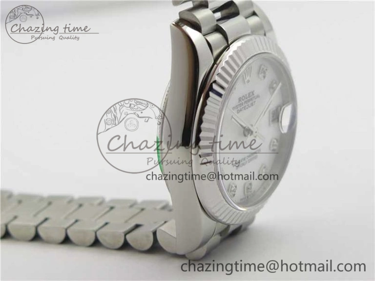 Datejust 31mm 278275 SS BP Maker Best Edition White MOP Crystals Markers Dial on SS President Bracelet