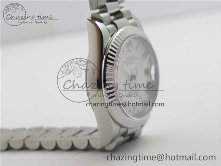 Datejust 31mm 278275 SS BP Maker Best Edition White Roman Dial on SS President Bracelet
