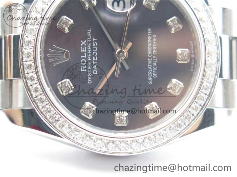 Datejust 31mm 278275 SS Crystal Bezel BP Maker Best Edition Gray MOP Dial Crystal on SS President Bracelet