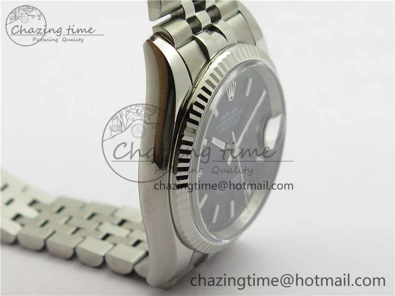 Datejust 36mm 116234 904L SS DJF 1:1 Best Edition Black Dial Sticks Markers On SS Jubilee Bracelet A2824