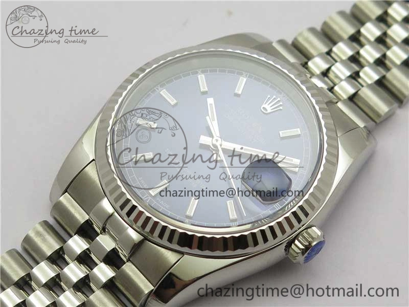 Datejust 36mm 116234 904L SS DJF 1:1 Best Edition Blue Dial Sticks Markers On SS Jubilee Bracelet A2824