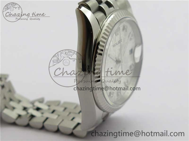 Datejust 36mm 116234 904L SS DJF 1:1 Best Edition Silver Dial Diam Markers On SS Jubilee Bracelet A2824