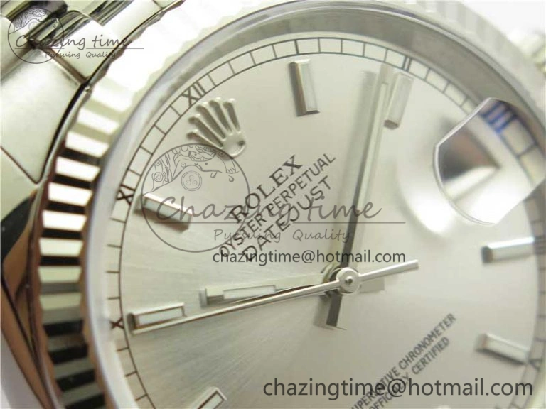 Datejust 36mm 116234 904L SS DJF 1:1 Best Edition Silver Dial Sticks Markers On SS Jubilee Bracelet A2824