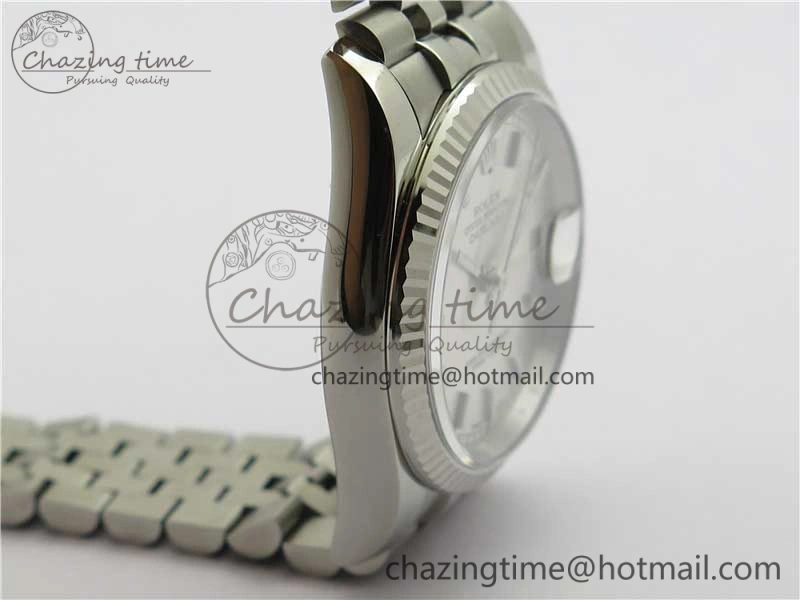 Datejust 36mm 116234 904L SS DJF 1:1 Best Edition Silver Dial Sticks Markers On SS Jubilee Bracelet A2824