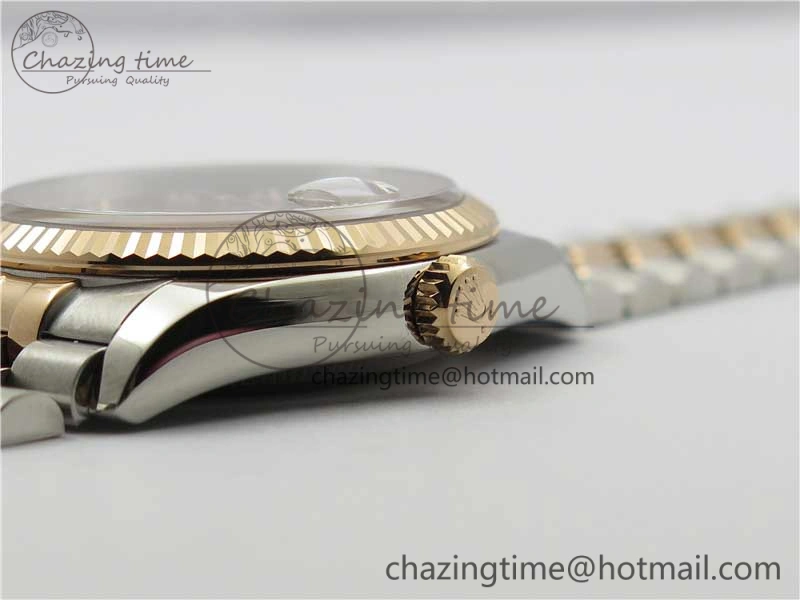 Datejust 36mm 116234 904L SS RG DJF 1:1 Best Edition Brown Dial Diam Markers On SS RG Jubilee Bracelet A2824