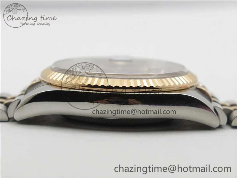 Datejust 36mm 116234 904L SS RG DJF 1:1 Best Edition Brown Dial Diam Markers On SS RG Jubilee Bracelet A2824