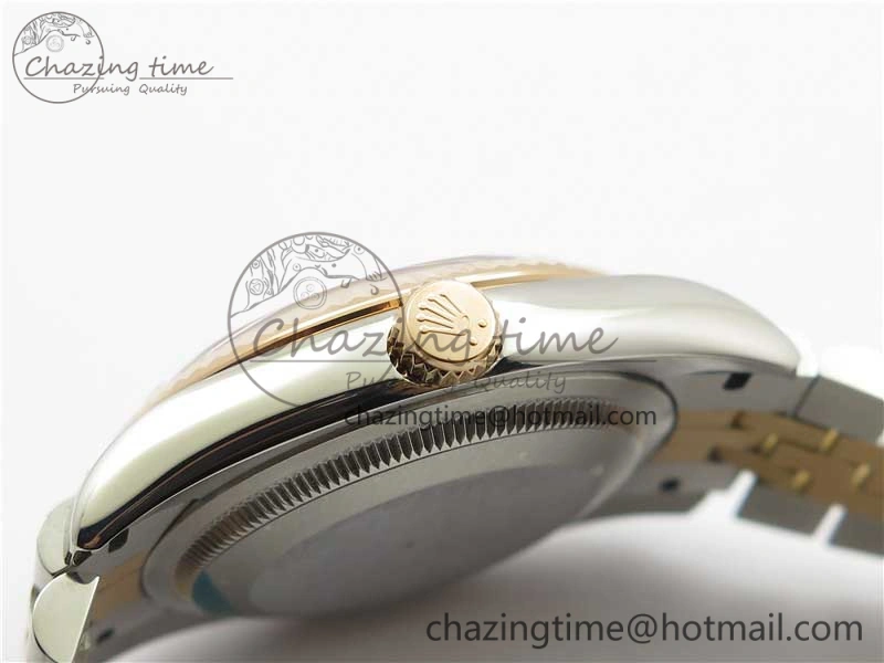 Datejust 36mm 116234 904L SS RG DJF 1:1 Best Edition Brown Dial Diam Markers On SS RG Jubilee Bracelet A2824