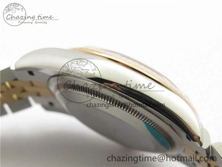 Datejust 36mm 116234 904L SS RG DJF 1:1 Best Edition Brown Dial Diam Markers On SS RG Jubilee Bracelet A2824