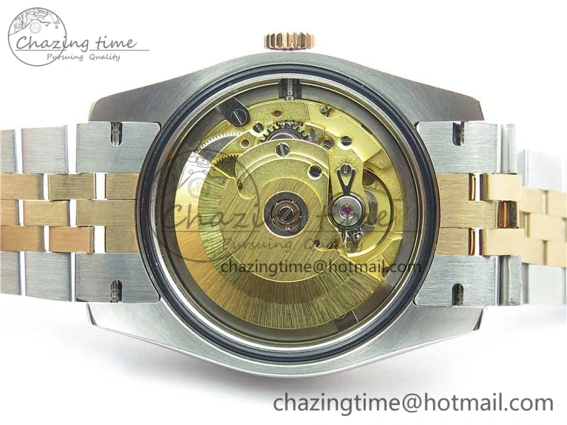 Datejust 36mm 116234 904L SS RG DJF 1:1 Best Edition Brown Dial Diam Markers On SS RG Jubilee Bracelet A2824