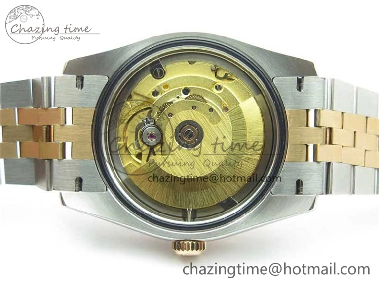 Datejust 36mm 116234 904L SS RG DJF 1:1 Best Edition Brown Dial Diam Markers On SS RG Jubilee Bracelet A2824