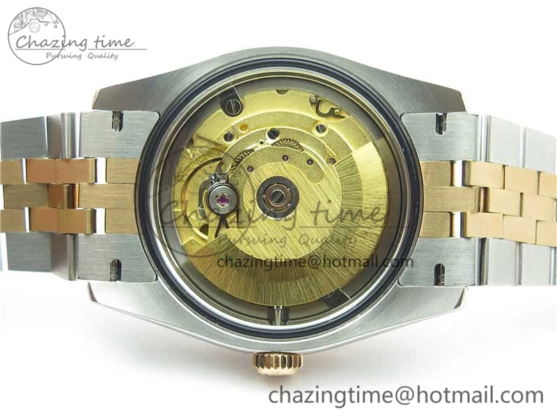 Datejust 36mm 116234 904L SS RG DJF 1:1 Best Edition Brown Dial Diam Markers On SS RG Jubilee Bracelet A2824